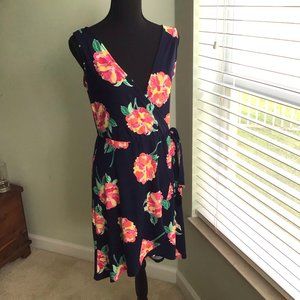 Planet Gold Faux Wrap Dress